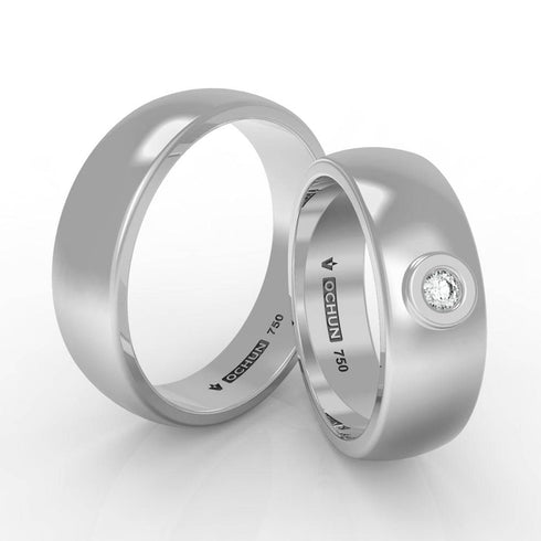 Nova - Anillos De Matrimonio Oro 18K - Ochun Joyeros - Ochun Joyeros